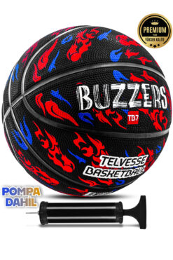 Telvesse TB-500 Buzzers Basketbol Topu Pompalı Grafiti Kauçuk Dayanıklı Deep Channel Kabartma 7 NO