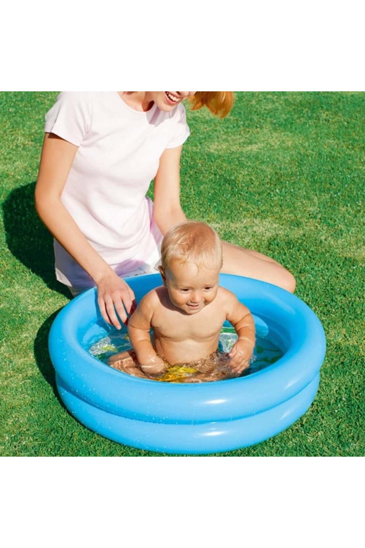 BESTWAY Desenli Zemin Bebek Havuzu MAVİ 61 * 15 Cm - Görsel 2