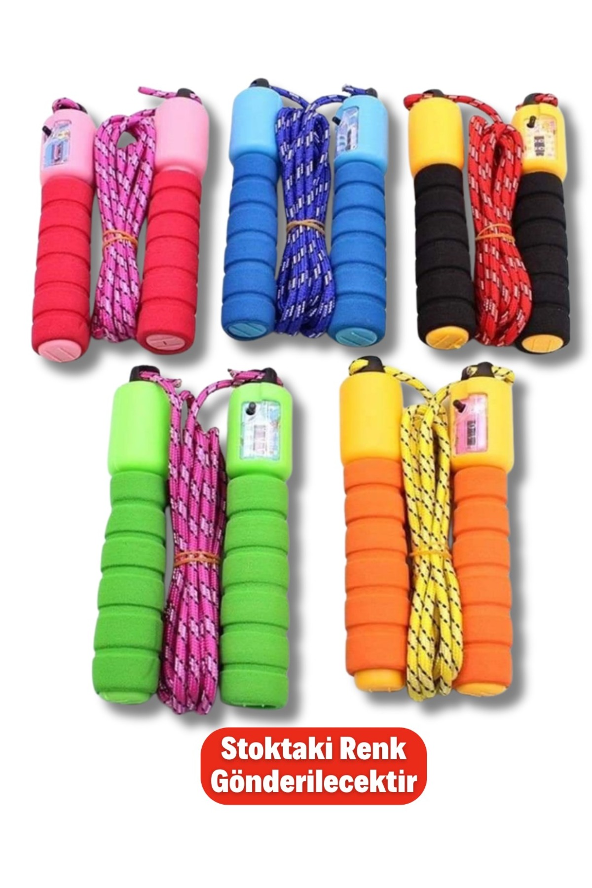 TrendFulla Sayaçlı Atlama Ipi ( Çok Renkli Uzatılıp Kısaltılabilen Sayaçlı Kullanımı Rahat)