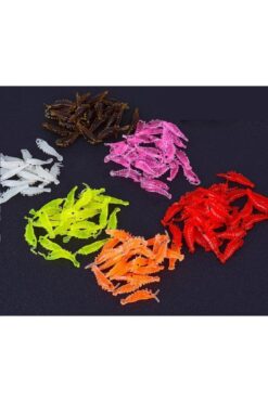 ardeppo 30 Adet-6 Renk-silikon Balık Yemi-gerçek Görünümlü-sahte Yapay Karides