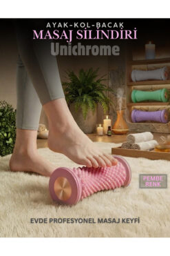 Hubstein Ayak Masaj Silindiri - Derin Doku Masajı İçin Yüksek Performanslı Silindir Pembe