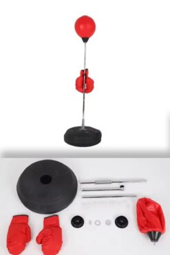 Hsport Profesyonel Boyu Ayarlanabilir Puching Ball Boks Standı Boks Kondisyon Aleti Eldiven Hediyeli