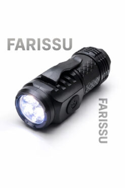 farissu 3 LED'li Güçlü Mini El Feneri Şarj Edilebilir Type-C