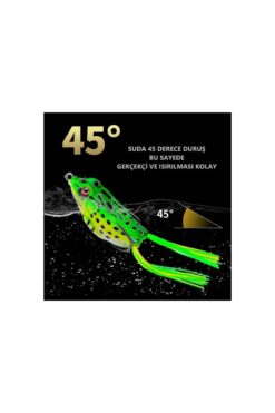 Megsaydin 6 Cm 15 gr Kurbağa Maketi Gölde Balık Turna- Yayın Avı Için Sahte Yem