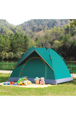 MUBX ÇİFT KAPILI OTOMATİK KURULUM KAMP ÇADIRI 3 KİŞİLİK KOLAY KURULUM PİKNİK PLAJ ÇADIR 200X150X125cm