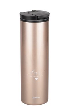 Tantitoni Bronz Love Yazılı Kahve Bardağı 440ml