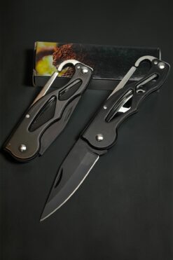 Keskin Adam Alaska SDR-11A 15,5 CM Mat Siyah Kamp Outdoor Paslanmaz Çelik Kilitli Mini Cep Çakı