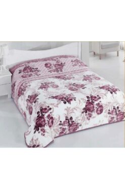 Sarar Çift Kişilik Battaniye-rosrey Gül Kurusu