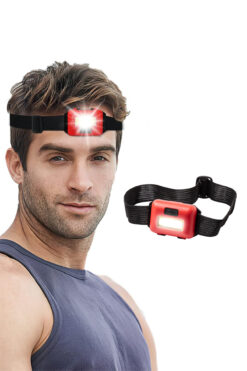 Factorial Kafa Bantlı Led Işık Su Geçirmez Ayarlanabilir Kafa Lambası 3 Farklı Modlu Aydınlatma Feneri