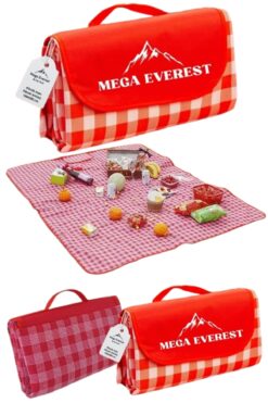 Mega Everest Taşınabilir Piknik Matı Plaj Örtüsü Su Geçirmez masa Örtüsü, Sofra Bezi, Piknik 160*205
