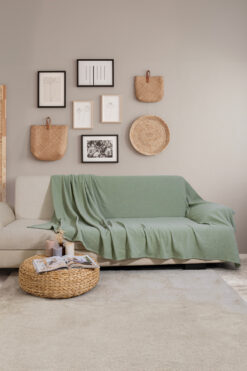 Cotanique Simge Koltuk Örtüsü 170 x 230 cm Çağla Yeşili