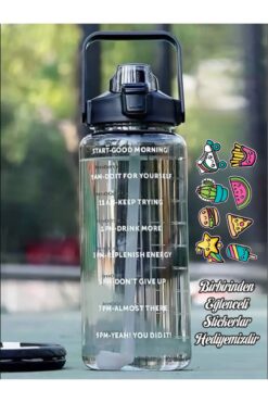 NumuneMarket 2 lt Pipetli Motivasyonel Su Matarası