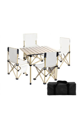 Etravel Taşıma Çantalı Katlanır Kamp Sandalyesi ve Masa Takımı 4 Sandalye + 1 Masa