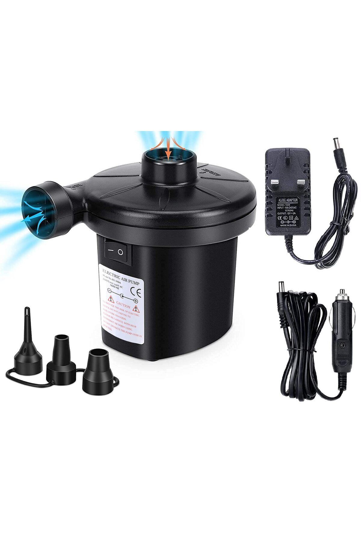 Trend Maison Araç Çakmak Soketli Ve Elektrikli Pompa - Havuz Yatak Şişirme Pompası - Görsel 2