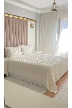 Jolie Maison Yatak örtüsü pike takımı çift kişilik 2.50x2.50 kutulu