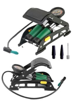 SCHUTZENGER 980P Çift Piston 160 Psi Bisiklet Motor Tekeri Şişme Havuz El ve Ayak Hava Pompası