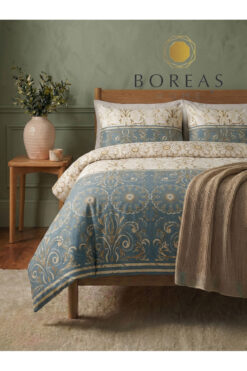 Boreas Home Saray Çarşafı Lastikli Çift Kişilik Nevresim Takımı