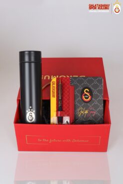 Galatasaray Dekomus Gıft Box Özel Kutulu Lisanslı Çelik Termos 500 ml ,ajanda,hybrıd Tükenmez Kalem
