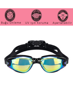 Vardem Unisex Havuz Deniz Tatil Yüzücü Gözlüğü Aynalı Sağlam Koruma Kabında