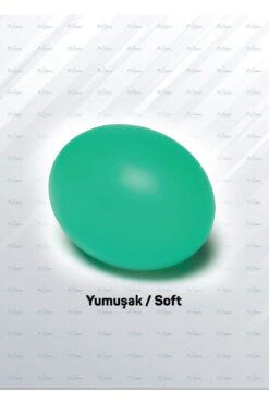 ermöztürk medikal Silikon Stres Topu El Egzersiz Topu Yeşil Fizik Tedavi Topu El Bilek Parmak Güçlendirme Topu Yeşil