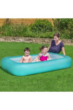 BESTWAY 165x104x25 cm Şişme Tabanlı Çocuk Havuzu W51115 Turkuaz