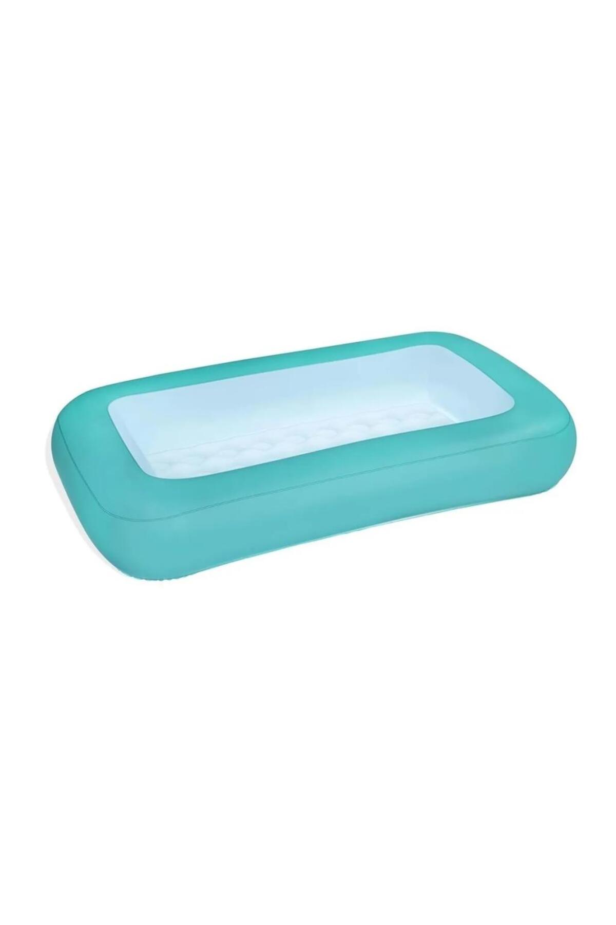 BESTWAY 165x104x25 cm Şişme Tabanlı Çocuk Havuzu W51115 Turkuaz - Görsel 2