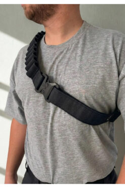 UTX 12 Kalibre 32’li Avcı Taktik Fişeklik Kemeri – Yüksek Mukavemetli Lastik, Taktik Toka, Esnemez Yapı