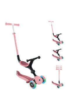 Globber Go Up Active Işıklı Scooter - Koyu Pastel Pembe