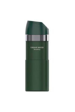 Urban Mood TM-24 Paslanmaz Çelik Termos Matara 400 ML | Flip Flop Basmalı Kapak, 6 Saat Sıcak/Soğuk, Yeşil