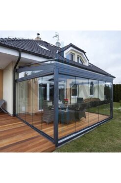 YILPAX 3 MT X 2 MT ŞEFFAF BRANDA KIŞ BAHÇESİ KAMELYA KUŞ GÖZLÜ 0.80MM SU GEÇİRMEZ