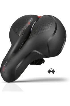 SARİSSA BİSİKLET Bisiklet Koltuk Sele Airzone Hava Kanallı Reflektörlü Elastomer Yaylı Soft Doku Selesi Geniş Sele