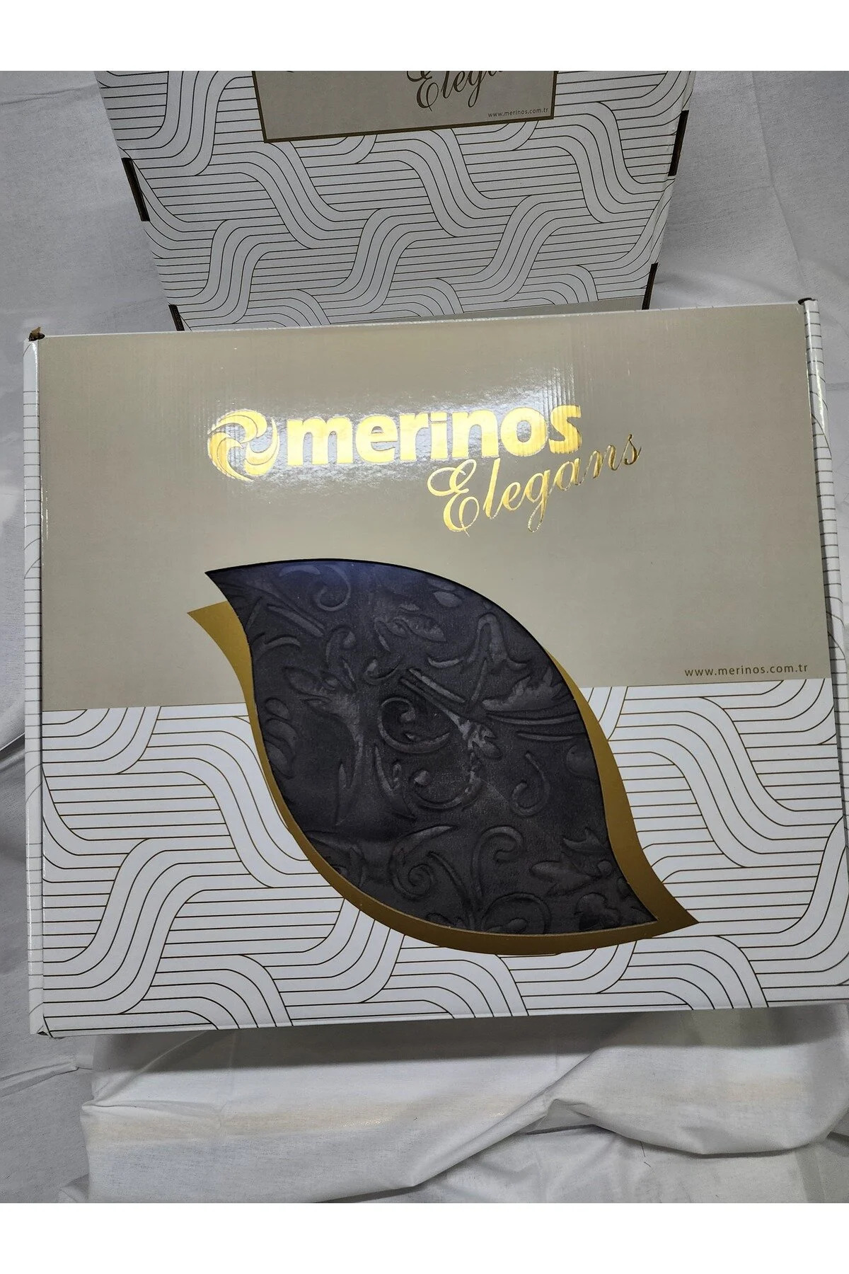 Merinos Elegance Çift Kişilik Battaniye - Antrasit - Görsel 3