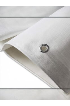 DİWWA 4x6 Metre Lamineli Branda Çadır Kamp Gölgelik Su Toz Geçirmez Beyaz