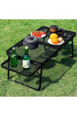 SHUFA Taşınabilir Katlanır Kamp Masası – Hafif, Dayanıklı, File Yüzeyli Outdoor Piknik Masası