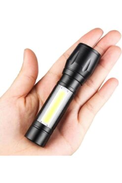 Cata Mini Boy Police El Feneri USB Şarjlı Taktikal Fener 3 Fonksiyon Cata CT-8024