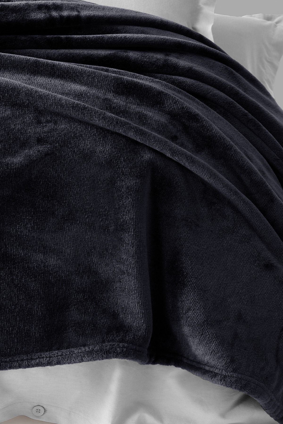 Yataş Olenna Çift Kişilik Wellsoft Battaniye - Antrasit - Görsel 2