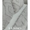 lusso stile Iskandinav Jasmin Çift Kişilik Yatak Örtüsü 250x260 Ve 2 Adet Yastık Gümüş Gri