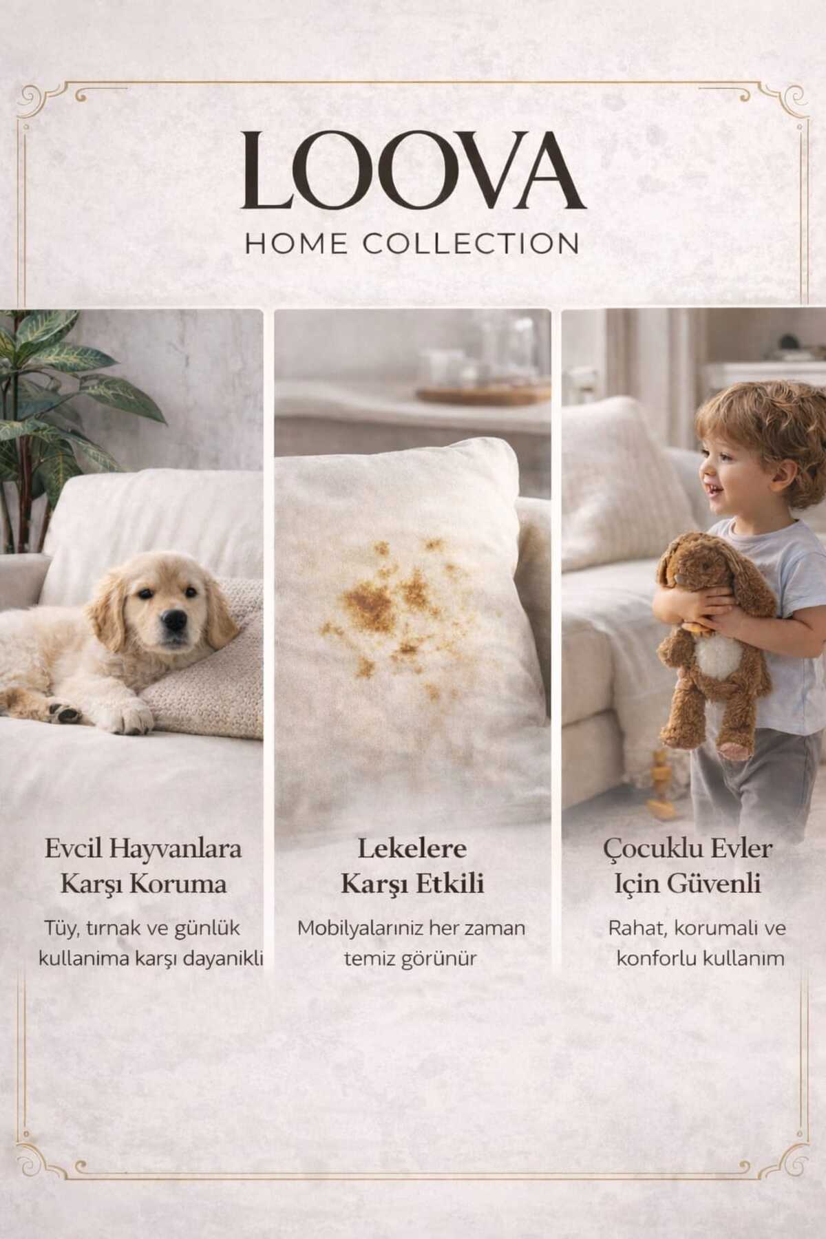 Genel Markalar Koltuk Örtüsü 2'li Paket Set % 100 Pamuklu - Görsel 2