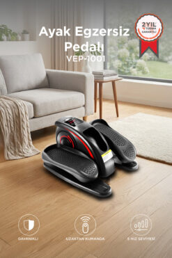 Torima Egzersiz Aleti Kumandalı Eliptik Kondisyon Bisikleti El Ayak Egzersiz Pedalı VEP1001 Siyah