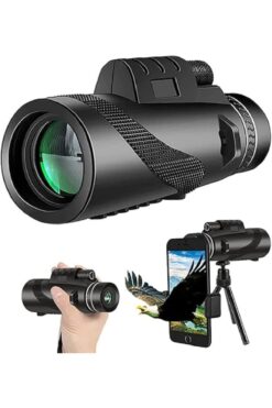 Genel Markalar Tek Göz Dürbün HD Zoom Teleskop Tripot Telefon Kamera El Dürbünü 80x Monoküler Taşınabilir