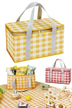 Mega Everest Ekoseli Yeni Termos Çanta 25 Litre Soğutucu Çanta Termal Buzluk Çanta