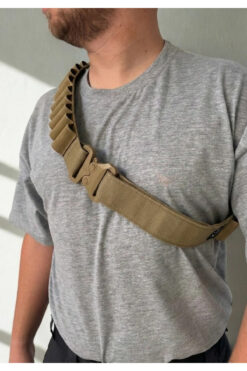 UTX 12 Kalibre 32’li Avcı Taktik Fişeklik Kemeri – Yüksek Mukavemetli Lastik, Taktik Toka, Esnemez Yapı