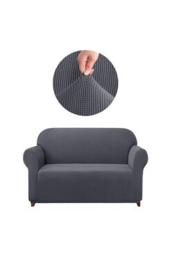 elgeyar Likrali Koltuk, Kanepe, Çekyat Örtüsü 2 Kişilik Koltuk Örtüsü Lastikli, Pitikare Desen