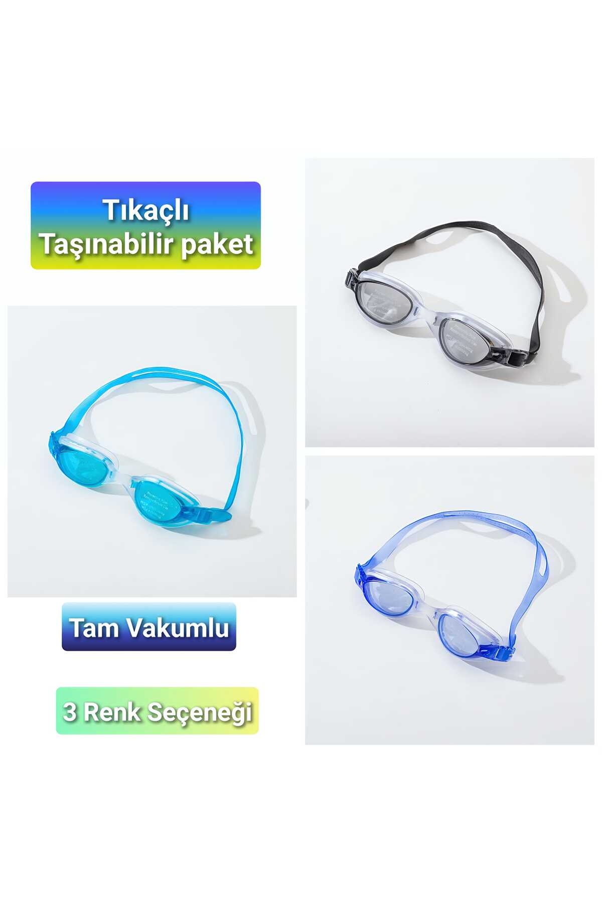 KIZILKAYA Kzl-214p Yüzücü Gözlüğü Silikon 12 Yaş Ve Üzeri - Görsel 2