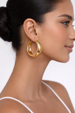 Jack Ferrero Loop Gold Halka Küpe