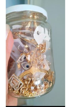 To Be Reborn JEVELRY ACCESSORY SELDA AÇIKEL Takı Kavanozu Çelik Gold 10 Adet Ürün İçerir