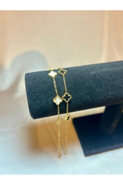 ATALYA ACCESSORY Mini Gold Renk Modeli 2'li Set Kadın Çelik Bileklik - Sevgili Seti - Arkadaş Seti