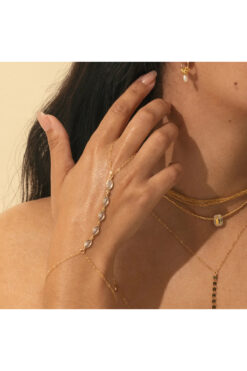 Hilosh At Gözü Elmas Detaylı Sade ve Zarif Yaz Modası Kadın Şahmeran