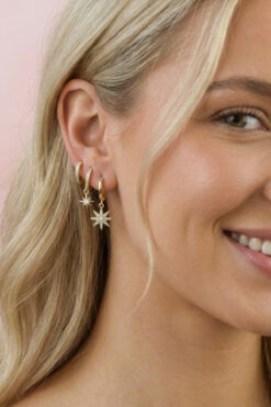 Sacce Scarves&Accessories Kutup Yıldızı Üçlü Set Küpe