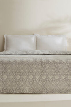 Karaca Home Ansel Çift Kişilik Akrilik Battaniye Açık Gri